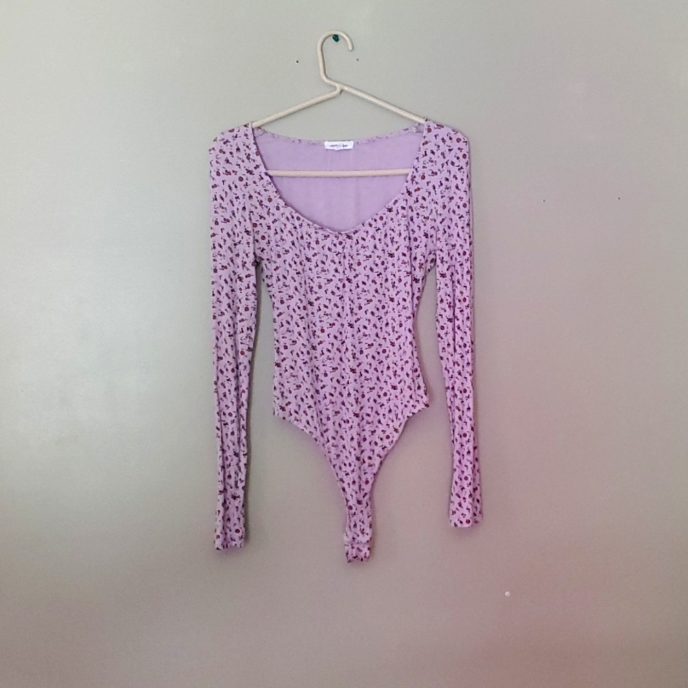 Floral Unitard Shirt